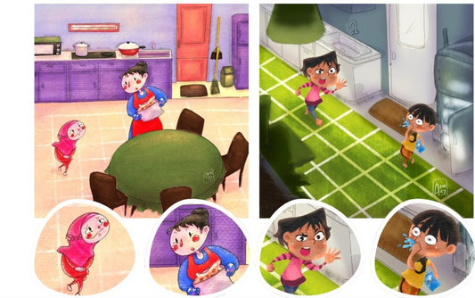 Children's picture book: Custom Book Illustrations, Full Page & Spot Art