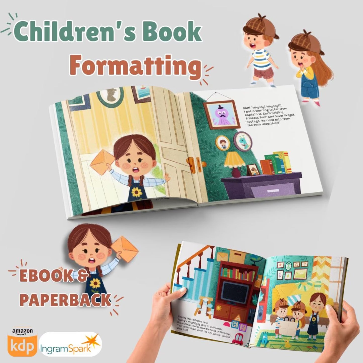 Professional Children's Book Formatting: KDP and IngramSpark Ready | Cover and Interior Design | Expert Formatter